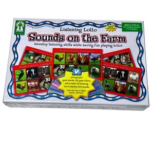 Listening Lotto Game Kids Multicolor Sounds on the Farm KE-846007 Key Education